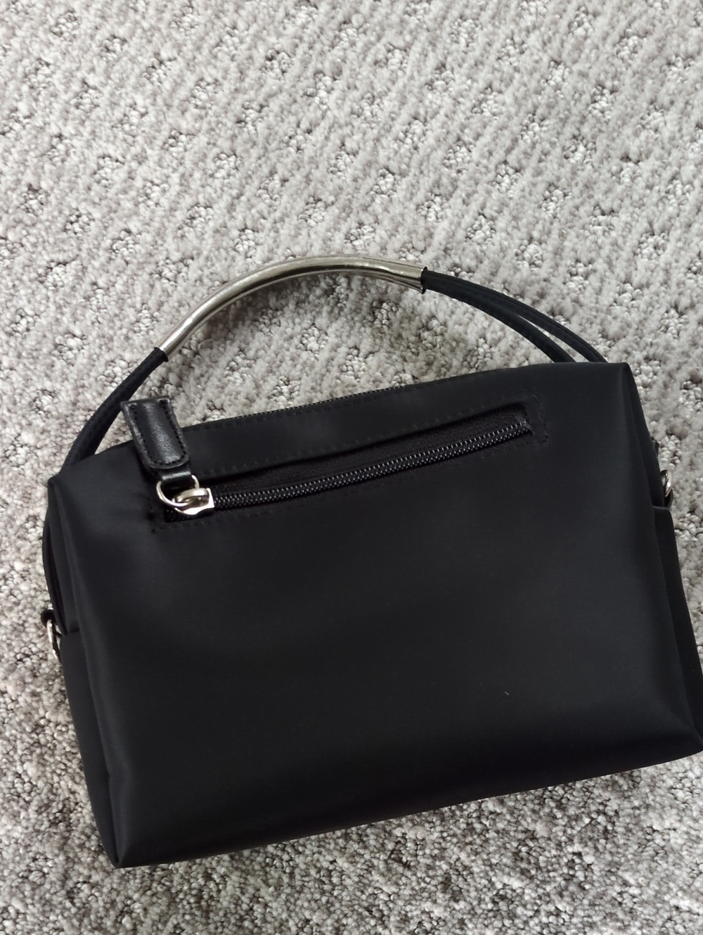 ADORABLE Black Nylon Mini Bag With Detachable Strap - Picture 3 of 6